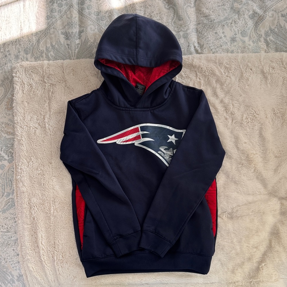 NFL Team Apparel Navy and Red Hoodie